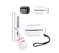 Funda de silicona para auriculares Bluetooth JBL Live Buds 4, funda de silicona con 2 unidades de lámina suave, juego completo de protección, resistente a los golpes, resistente a los arañazos, ligera