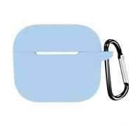 Funda de silicona para auriculares con agujero de gancho para AirPods de 3ª generación, funda protectora con fijación segura para viajes y uso diario (verde aguacate)