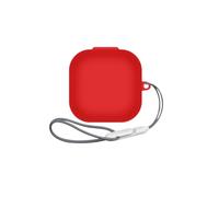 Funda de silicona para auriculares inalámbricos Sony LinkBuds Clip, funda protectora suave, anticaídas, a prueba de golpes, funda protectora de silicona con cordón (rojo)