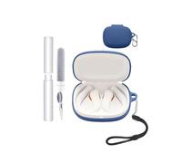 Funda de silicona para auriculares JBL Endurance Peak 4, antigolpes, toergy impermeable, suave y duradera, con cordón, llavero y herramienta de limpieza, color azul