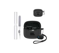 Funda de silicona para auriculares JBL Tune Buds 2, resistente a golpes, toergy impermeable, suave y duradera, con cordón, llavero y herramienta de limpieza, color negro