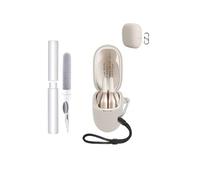 Funda de silicona para auriculares Panasonic RB-F10DE-K, resistente a golpes, toergy impermeable, suave y duradera, con cordón, llavero y herramienta de limpieza, color blanco
