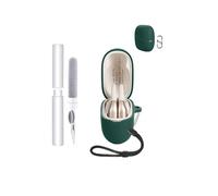 Funda de silicona para auriculares Panasonic RB-F10DE-K, resistente a golpes, toergy impermeable, suave y duradera, con cordón, llavero y herramienta de limpieza, color verde