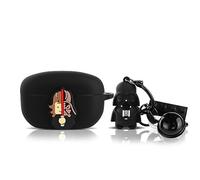 Funda de silicona para auriculares Sony WF-1000XM5 2023, diseño de piel de dibujos animados Suublg funda protectora con llavero de muñeca lindo y protección de cordón antipérdida (BKsoldiers)