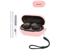 Funda de silicona para auriculares Sony WF-C710N, duradera y respetuosa con el medio ambiente, con orificios precisos y compatibilidad de carga, resistente a los golpes, tacto agradable, color rosa