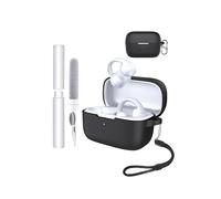 Funda de silicona para auriculares Soundcore C50i Open-Ear - Resistente a golpes, toergy impermeable, suave y duradera, con cordón, llavero y herramienta de limpieza, color negro