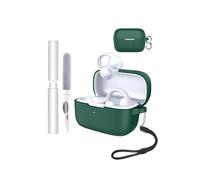 Funda de silicona para auriculares Soundcore C50i Open-Ear - Resistente a golpes, toergy impermeable, suave y duradera, con cordón, llavero y herramienta de limpieza, color verde