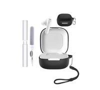 Funda de silicona para auriculares Soundcore R60iNC Open-Ear - A prueba de golpes, toergy impermeable, cubierta delgada y suave, con cordón, llavero y kit de limpieza, color negro