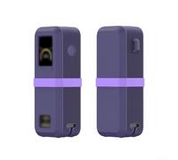 Funda de silicona para banco de energía Anker, a prueba de golpes, funda protectora organizada antiarañazos para almacenamiento de cargador portátil (morado)