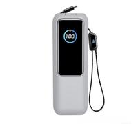 Funda de silicona para banco de energía Anker Zolo con recortes de precisión que permiten una carga ininterrumpida y uso de botones (gris)