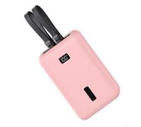 Funda de silicona para banco de energía Anker Zolo, funda protectora con agujero para cordón, piel a prueba de golpes para 20000 mAh 45 W (rosa)