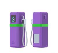 Funda de silicona para banco de energía UGREEN de 200 W, armadura protectora resistente con refuerzo de esquina para respaldo de batería de 25000 mAh, gris (morado)
