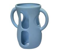 Funda de silicona para biberones de vidrio, funda para biberón de alimentación con asas, soporte antiroturas, anticaídas y a prueba de golpes, apto para lavavajillas