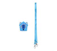 Funda de silicona para Bitzee Doghouse a prueba de golpes, piel protectora suave con cordón para mascotas virtuales, funda morada, azul y rosa, 8,2 x 8 x 5 cm (azul)