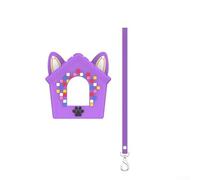Funda de silicona para Bitzee Doghouse a prueba de golpes y polvo, juguete interactivo, sala de juegos 3D, ideal para regalos de Pascua, mascota digital reacciona al tacto (morado)