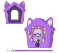 Funda de silicona para Bitzee Doghouse, juguete interactivo digital, funda protectora de silicona para Bitzee Doghouse, mascota electrónica virtual con cordón (morado)
