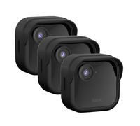 Funda de Silicona para Blink 4, Resistente a la Intemperie, con ala de Sombrero, para cámara de Seguridad Inteligente Blink Outdoor 4, Paquete de 3, Color Negro