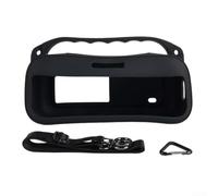 Funda de silicona para Bose para Soundlink Plus - Parachoques que absorbe los golpes con hebilla de llavero - Equipo de viaje al aire libre (negro)