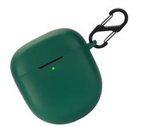 Funda de silicona para Bose QuietComfort Earbuds II, funda protectora a prueba de golpes y funda protectora para la piel para Bose QuietComfort Earbuds 2 con llavero (verde oscuro)