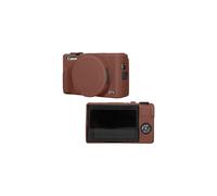 Funda de silicona para cámara Canon G7X Mark III, color marrón café.