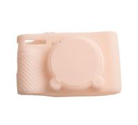 Funda de silicona para cámara Canon PowerShot SX740 SX730 con tapa de lente extraíble, protección contra arañazos, diseño ligero, color rosa gelatina (polvo de gelatina)
