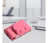 Funda de silicona para cámara Canon PowerShot SX740 y SX730, cubierta protectora a prueba de polvo con protector de lente extraíble, carcasa suave de viaje (rojo)