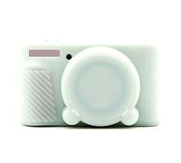 Funda de silicona para cámara compatible con Canon para PowerShot SX740SX730 con cubierta protectora para lente y diseño ligero (verde gelatina)