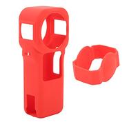 Funda de Silicona para Cámara de Acción, Color Brillante Externo para Reducir Daños, Funda Protectora de Silicona para Cámara Panorámica, a Prueba de Golpes y Contacto para (Rojo)