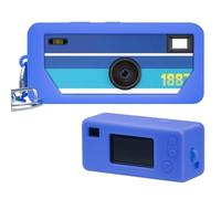 Funda de silicona para cámara digital Kodak CHARMERA Llavero (versión Blind Box/Single Box), recortes precisos y protección antiarañazos - Cámara no incluida (azul)