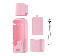 Funda de silicona para cámara DJI OSMO Pocket 3, accesorios de funda protectora para cardán de mano, protector de pantalla (cuerpo único, rosa)