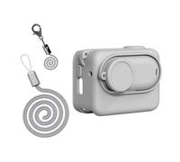 Funda de silicona para cámara, fácil acceso al soporte de liberación rápida para cámara de acción 360 GO 3S y fundas protectoras de lentes, funda protectora