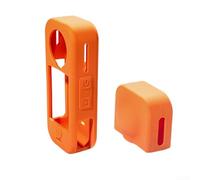 Funda de silicona para cámara Insta360 X4 Air que proporciona protección fiable y agarre cómodo para actividades al aire libre (naranja)