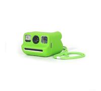 Funda de silicona para cámara instantánea Polaroid Go1/2, ligera, protege contra el polvo, recortes precisos para botones y puertos, con collar para facilitar el transporte (verde)