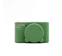 Funda de silicona para cámara, Jelly Colorful Silicone Camera Cases para Canon para PowerShot SX730 SX740 fundas protectoras con tapa de lente extraíble (verde)
