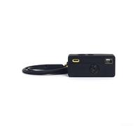 Funda de silicona para cámara Kodak Charmera con integración de cordón para promover un transporte consistente y una usabilidad práctica (negro)