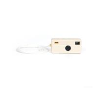 Funda de silicona para cámara Kodak Charmera con integración de cordón para promover un transporte consistente y una usabilidad práctica (beige)
