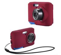 Funda de silicona para cámara Kodak PIXPRO FZ45, funda de silicona para cámara Kodak PIXPRO FZ45, funda protectora de viaje para cámara digital, resistente a los arañazos (rojo)