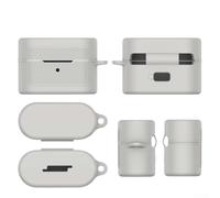 Funda de silicona para cámara Sony ZV-1F y ZV-1 II - Cubierta de cuerpo a prueba de golpes con batería para acceso (gris)