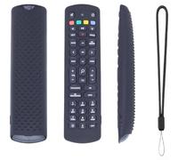 Funda de silicona para control remoto de TV JIO FIBER con cobertura completa de botón, visibilidad brillante y cordón para soporte operativo diario (negro)
