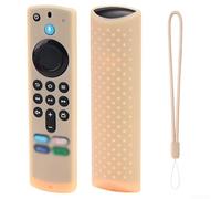 Funda de silicona para control remoto de voz ALEXA 3ed Gen Funda protectora de silicona para TV 4K HD Funda de silicona para ALEXA Voice Remote 3ed Gen (naranja luminoso)