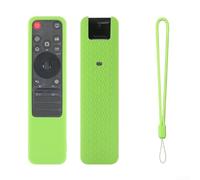 Funda de silicona para control remoto de voz LG MR25GA, a prueba de golpes, antideslizante, con cordón, piel ligera y suave para controlador de TV, varios colores (verde fluorescente)