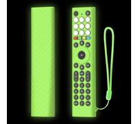 Funda de silicona para control remoto Hisense ERF2K38H EN2C36H - Funda protectora antideslizante a prueba de golpes con cordón (verde luminoso)