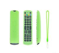 Funda de silicona para control remoto JIO FIBER TV, silicona suave, a prueba de golpes y ligera, agarre mejorado para uso diario en el hogar (verde oscuro)