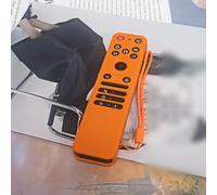 Funda de silicona para control remoto LG MR21GA MR21GC, cubierta ligera con práctico accesorio de cordón (naranja)