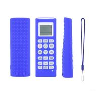 Funda de silicona para control remoto para aire acondicionado LG, arco iris luminoso grueso a prueba de caídas antideslizante funda protectora fácil de encontrar (azul)