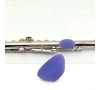 Funda de silicona para dedo para flauta pulgar descanso y protección, localizador para mantenimiento de instrumentos musicales (morado)