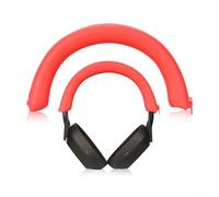 Funda de silicona para diadema Sony WH-1000XM5 compatible con el uso continuo a través de material resistente y diseño funcional (rojo)