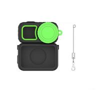 Funda de silicona para DJI compatible con resistencia a los arañazos, cobertura completa, protección contra caídas y uso continuo del puerto USB (negro)