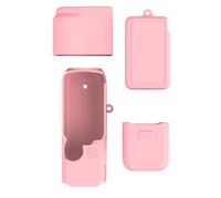 Funda de silicona para DJI Osmo Pocket 4, funda de agarre suave con protección de pantalla y lente, ligera y antiarañazos, protección completa del cardán para accesorios de cámara Pocket 4, Pink