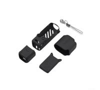Funda de silicona para DJI para osmo Pocket 4, funda protectora a prueba de golpes con forro suave, piel antiarañazos para almacenamiento de viaje, color negro